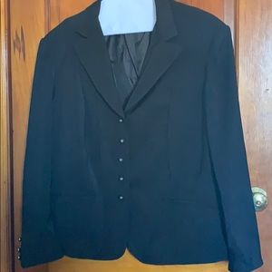 JOHN MEYER of Norwich Women's Black Lined Blazer